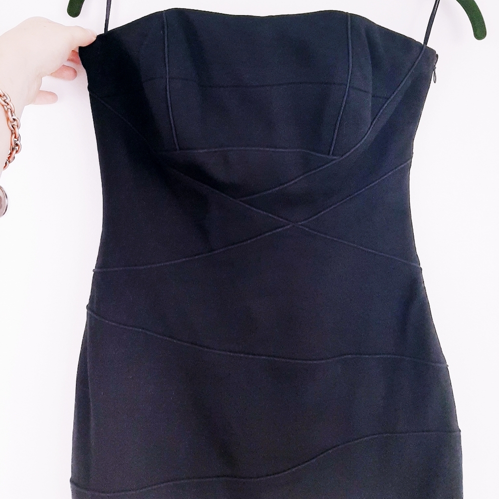 Cynthia Steffe black strapless dress - Picture 4 of 9